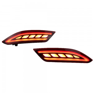 Wenye Rear Bumper Light Reflector for Honda Vezel Hrv 2015-2016 Years With LED light